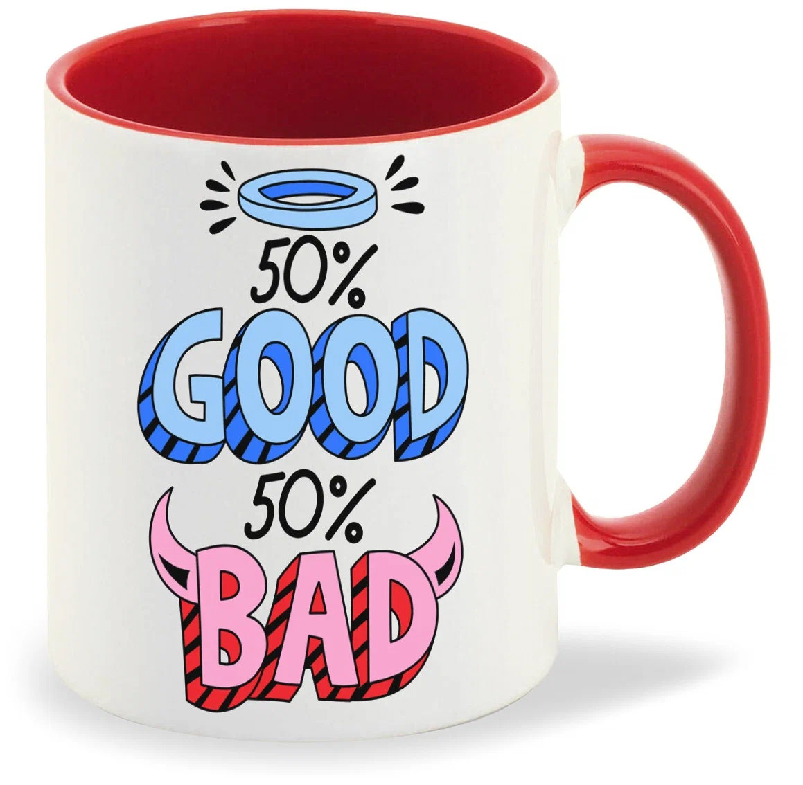 

Кружка CoolPodarok 50 Good 50 Bad