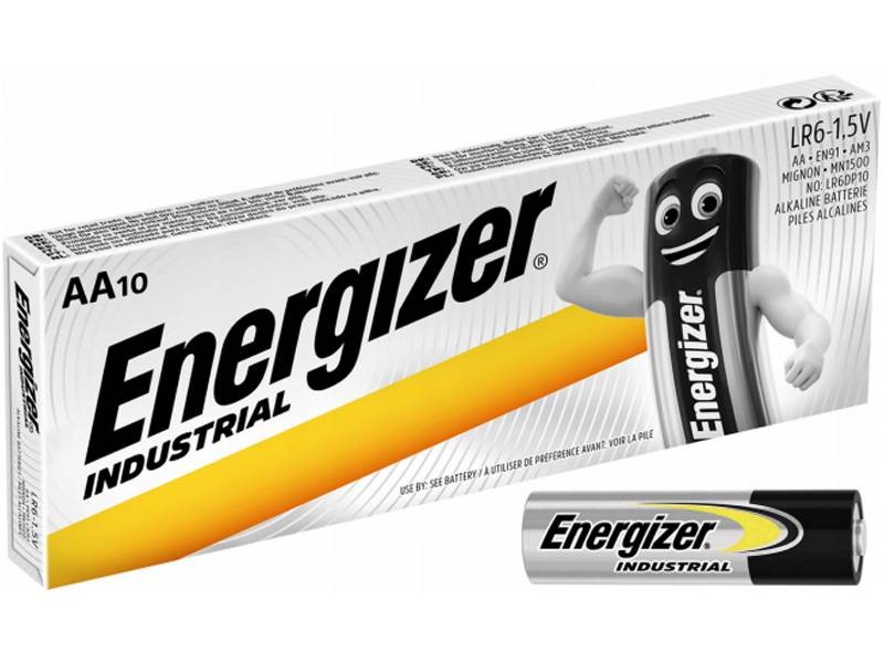 Элемент питания Energizer LR06 10-BOX Industrial картонный бокс 10шт/упак