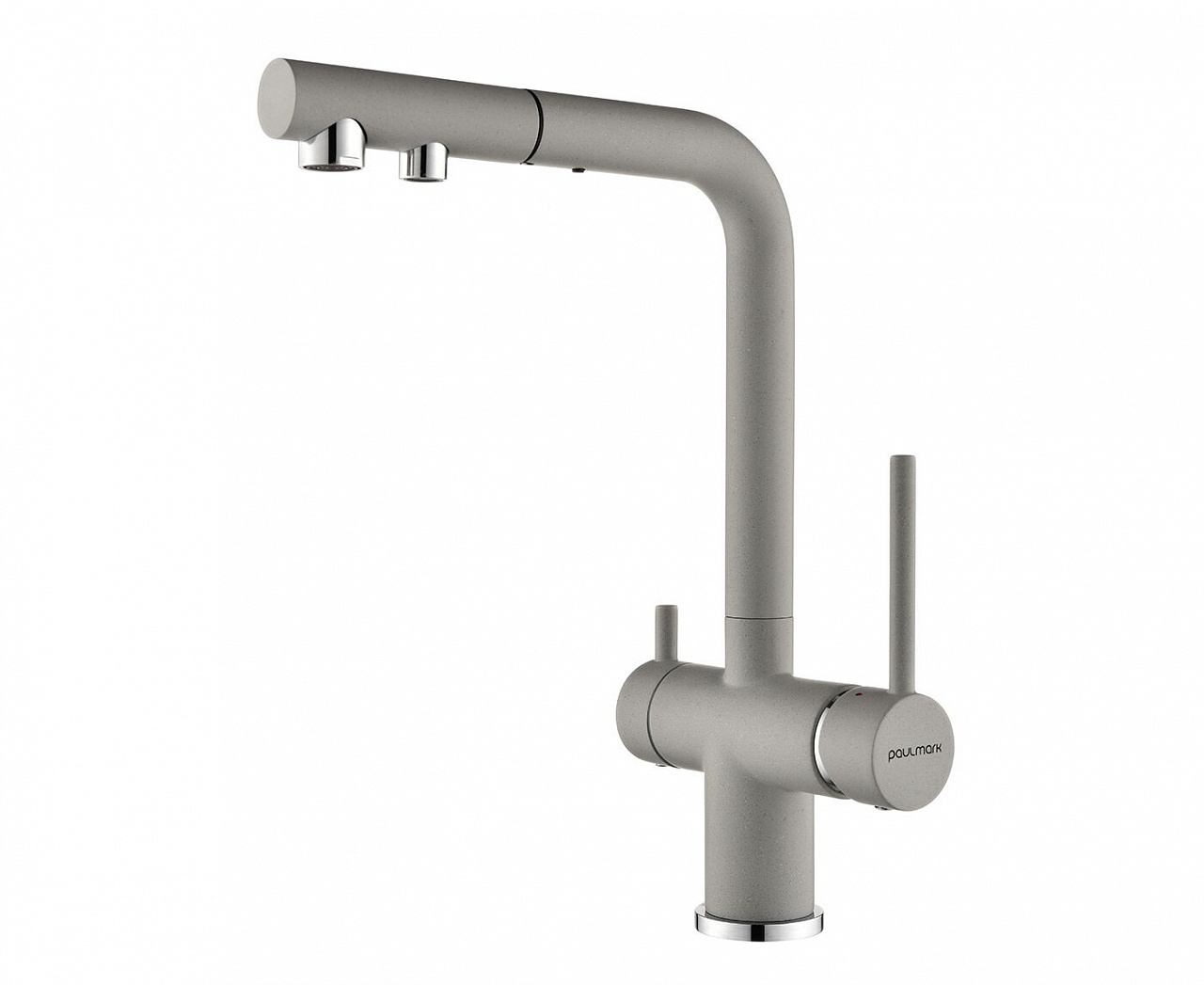 

Смеситель для кухонной мойки Paulmark Se213222 серый дым, Se213222