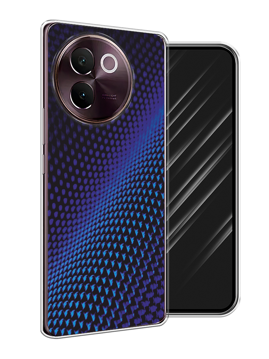 

Чехол Awog на Vivo V30e "Синий карбон", Черный;синий, 2610550-1