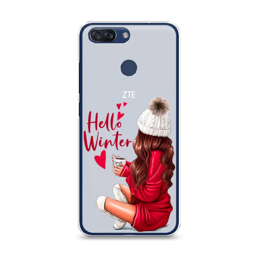 

Чехол на ZTE Blade V9 Vita Hello winter, Красный;белый;коричневый, 132550-5