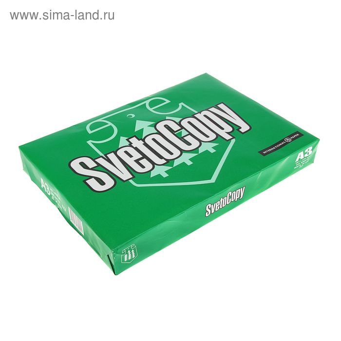 Бумага офисная БОЛЬШОГО ФОРМАТА 297х420 А3 80 гм2 500 л марка С SVETOCOPY CLASSIC 2199₽