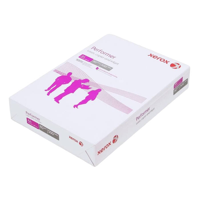 

Бумага офисная А4, класс "C", XEROX PERFORMER, 80 г/м2, 500 л., Россия, белизна 146%, Белый