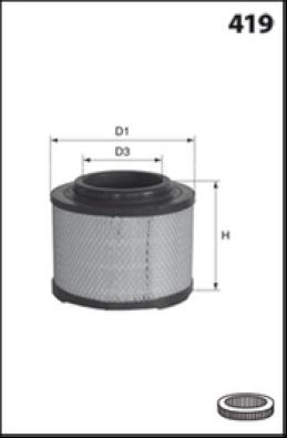 

MECA-FILTER Фильтр воздушный FORD ASIA / OCEANIA EVEREST (25N_)/ FORD AUSTRALIA RANGER Pic
