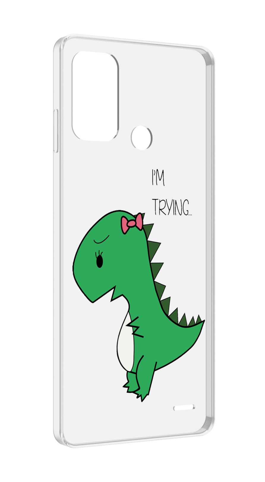 

Чехол MyPads динозаврик-девочка для ZTE Blade A52, Прозрачный, Tocco