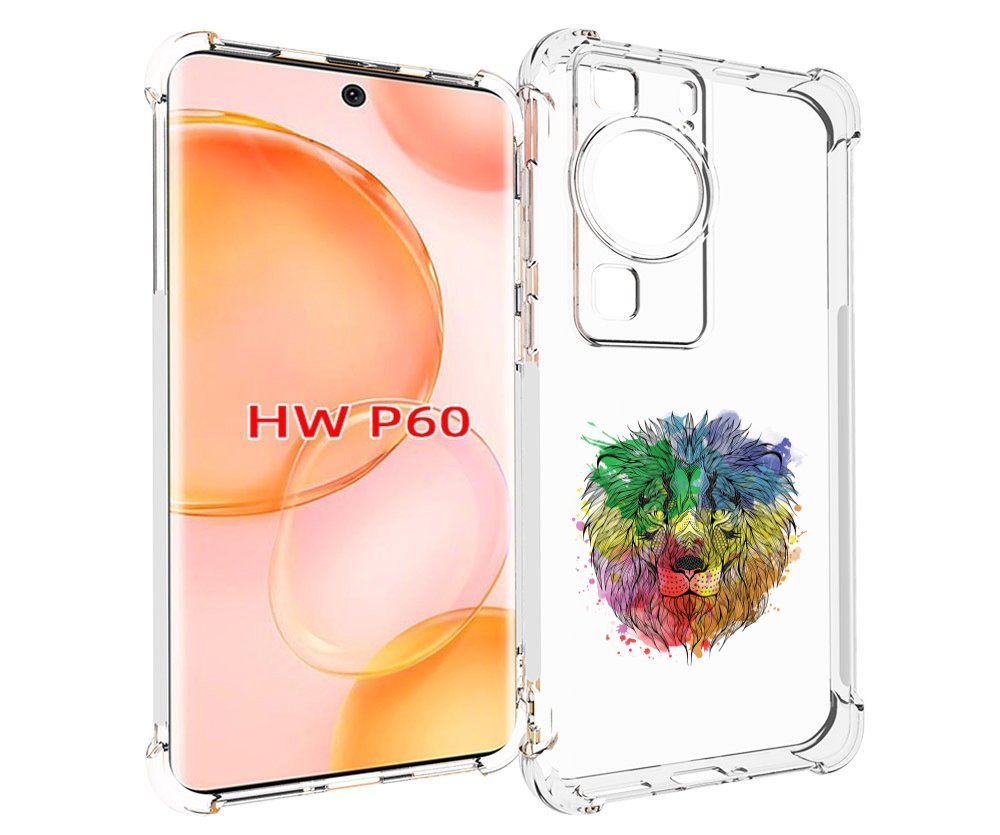 

Чехол MyPads разноцветный гордый лев для Huawei P60, Tocco