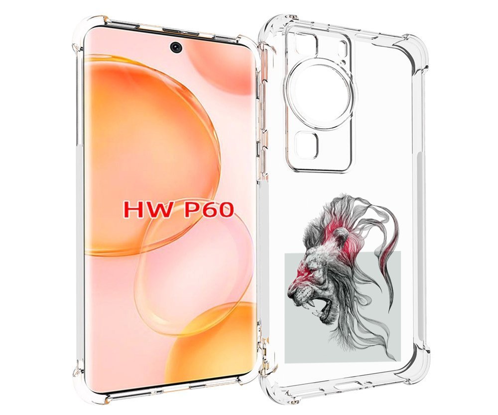 

Чехол MyPads разъяренный лев для Huawei P60, Tocco