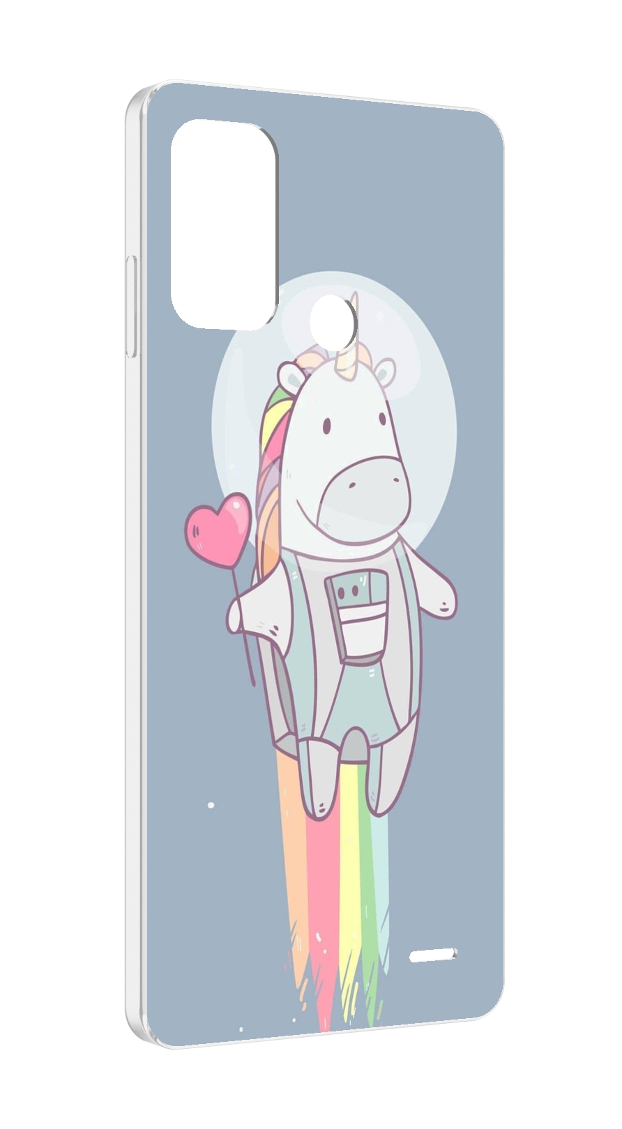 

Чехол MyPads единорог летит за орбиту для ZTE Blade A52, Прозрачный, Tocco