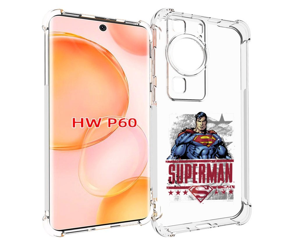 

Чехол MyPads рисунок супермен для Huawei P60, Tocco