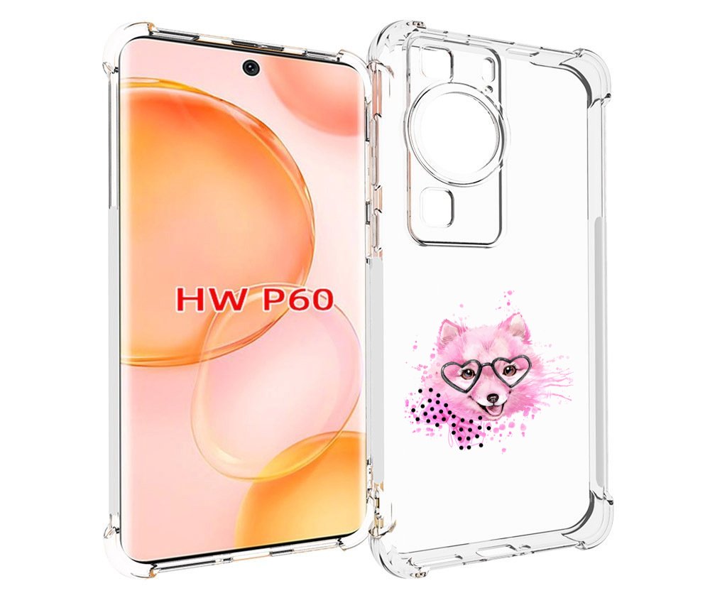 

Чехол MyPads розовый волченок для Huawei P60, Tocco