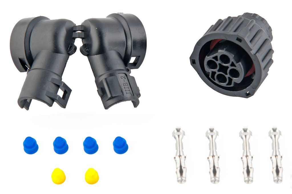 

Разъём 4х Контактный ( Комплектация: 4-Pin, 4 Уплотнения, 2 Фиксатора) TE PARTS 7740465