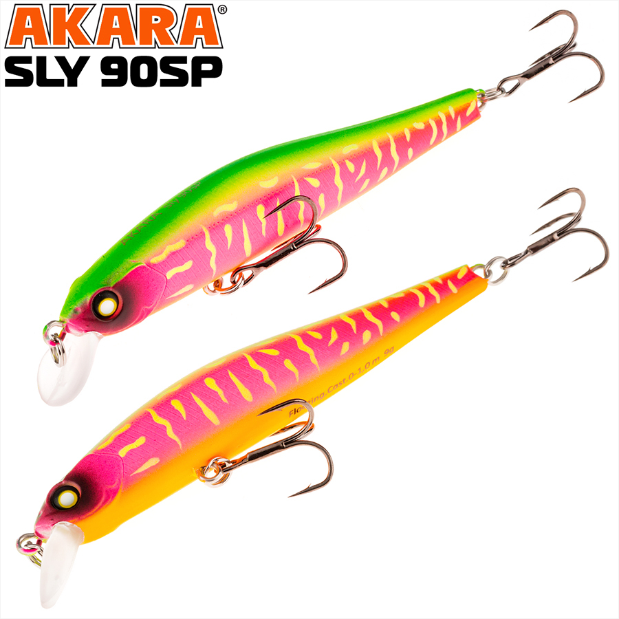 

Воблер Akara Sly 90SP 9 гр 1/3 oz 3,5 in A207, Разноцветный, Sly