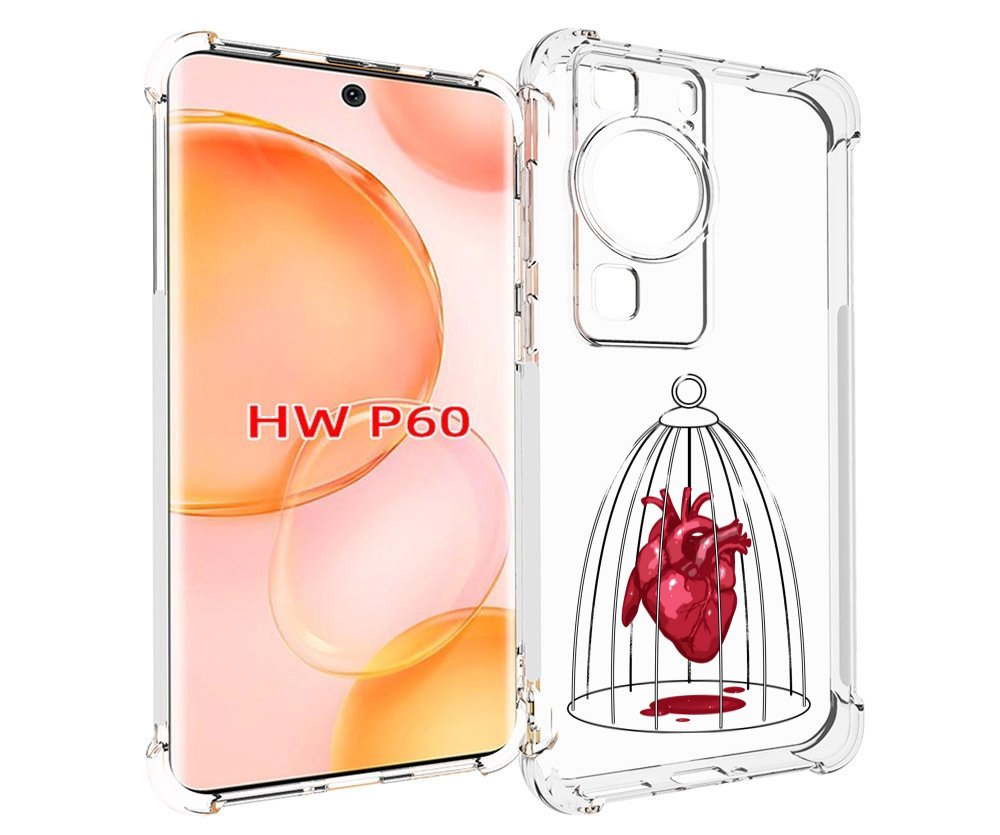 

Чехол MyPads сердце в клетке для Huawei P60, Tocco