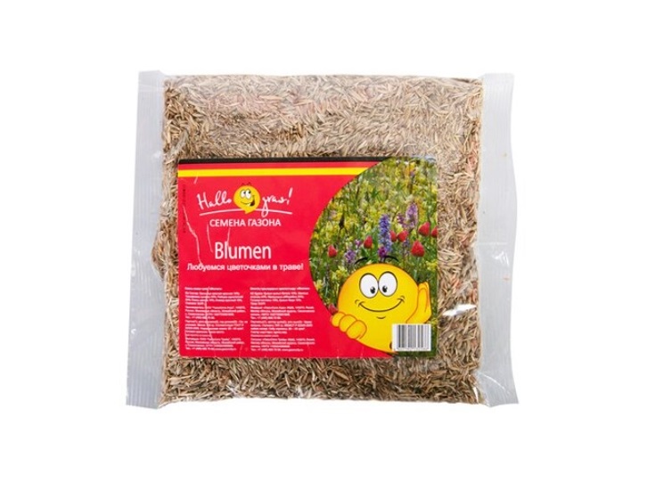 фото Семена газонной травы "blumen", 300 г hallo, gras