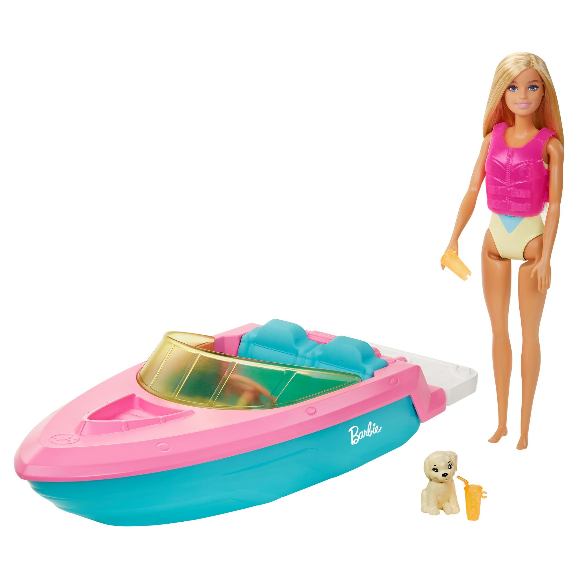 Купить Кукла Barbie Дом мечты и лодка,