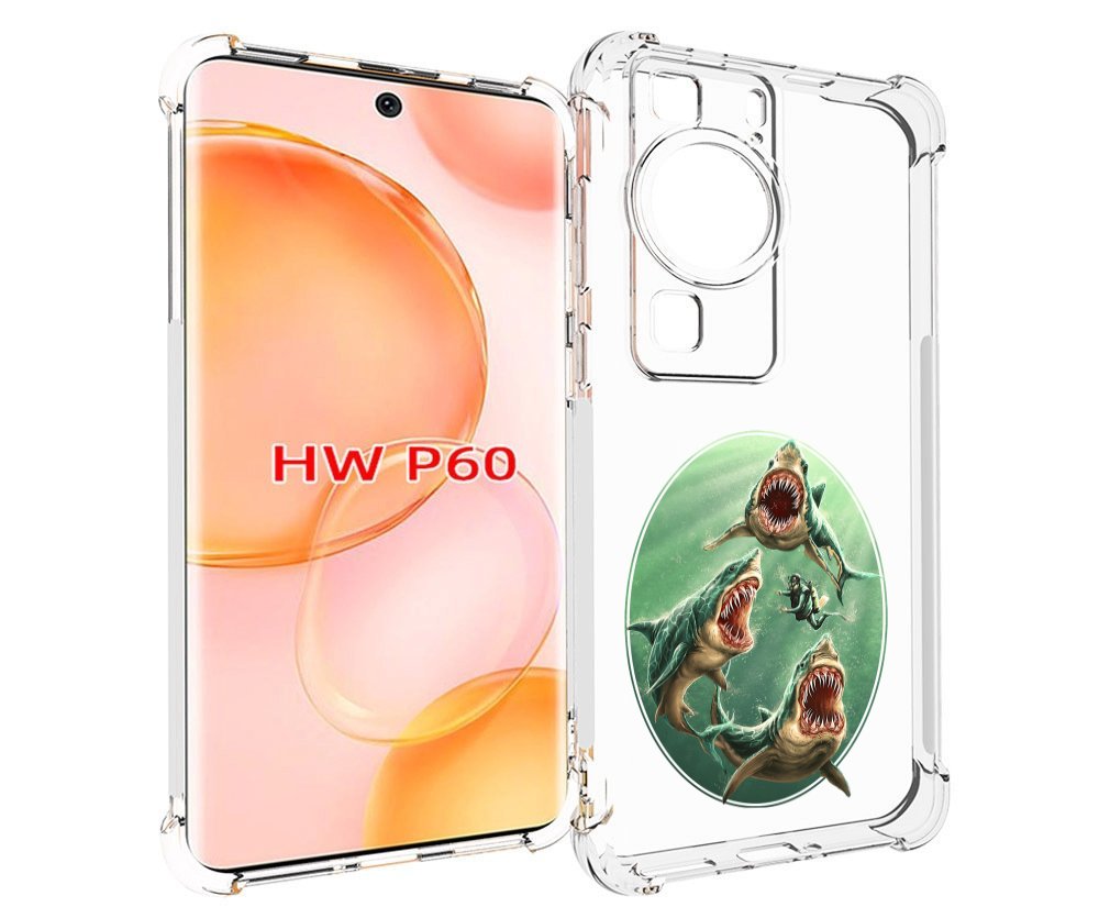 

Чехол MyPads синяя бездна для Huawei P60, Tocco