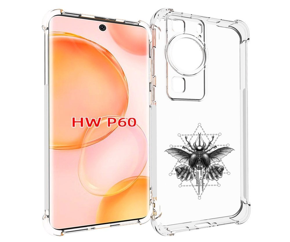 

Чехол MyPads скарабей для Huawei P60, Tocco