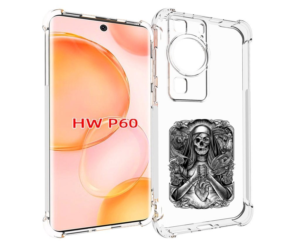 

Чехол MyPads скелет с сердцем для Huawei P60, Tocco