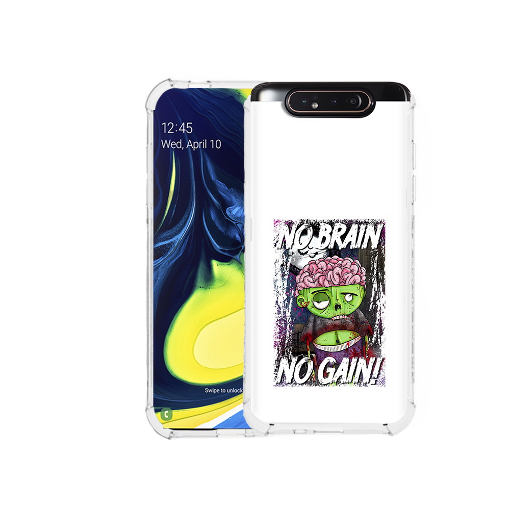 

Чехол MyPads Tocco для Samsung Galaxy A80 глупый зомби (PT128473.599.289), Прозрачный, Tocco