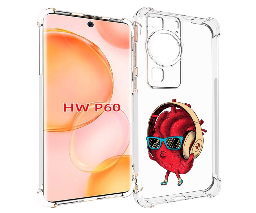 

Чехол MyPads слушай сердце для Huawei P60, Tocco