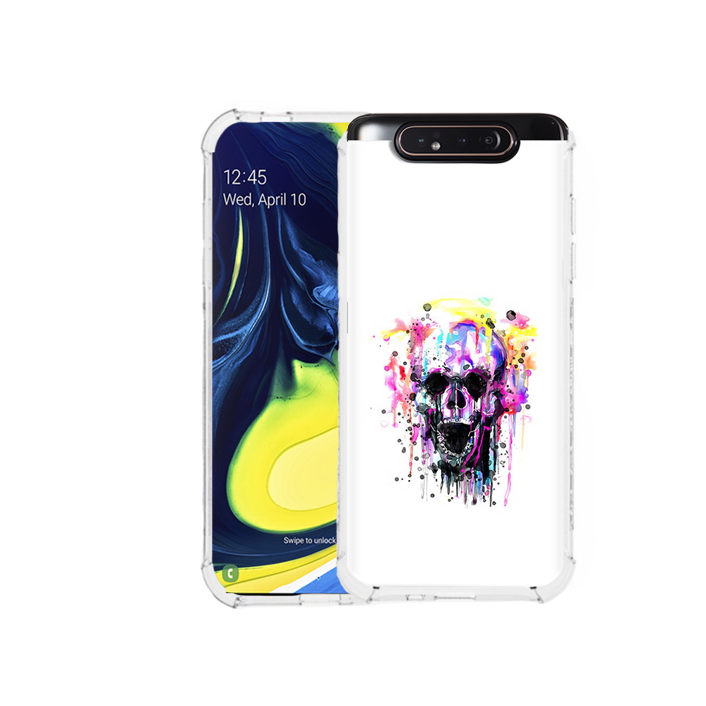 

Чехол MyPads Tocco для Samsung Galaxy A80 граффити череп (PT128473.599.298), Прозрачный, Tocco