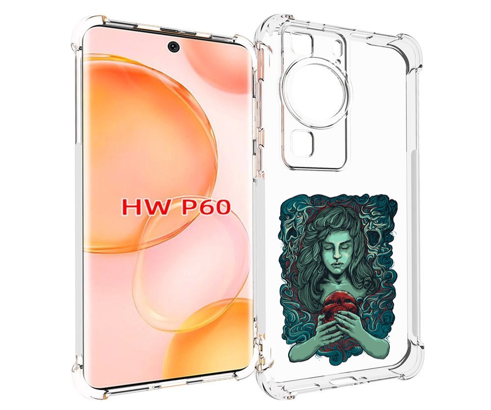 

Чехол MyPads спящая девушка для Huawei P60, Tocco