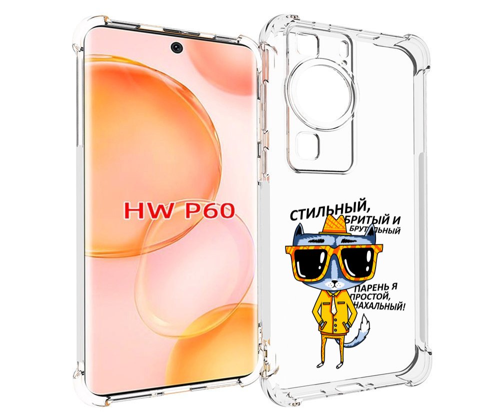 

Чехол MyPads стильный кот для Huawei P60, Tocco