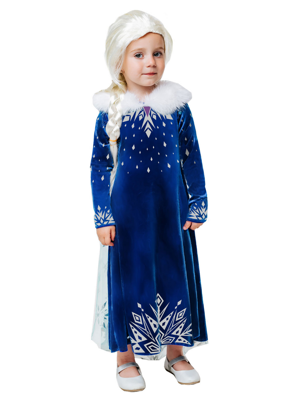 

Карнавальный костюм Batik 9004 к-21 Эльза зимнее платье, синий, 122, 9004 к-21