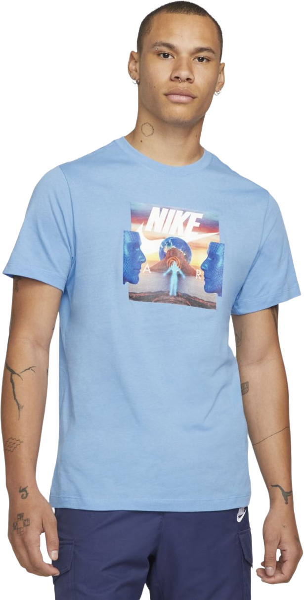 

Футболка мужская Nike DQ1065 голубая L, DQ1065