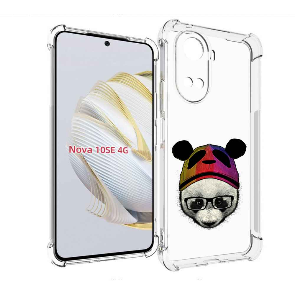 

Чехол MyPads Панда в шапке для Huawei Nova 10 SE, Прозрачный, Tocco