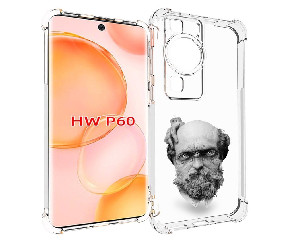 

Чехол MyPads страшный бородатый мужчина абстракция для Huawei P60, Tocco
