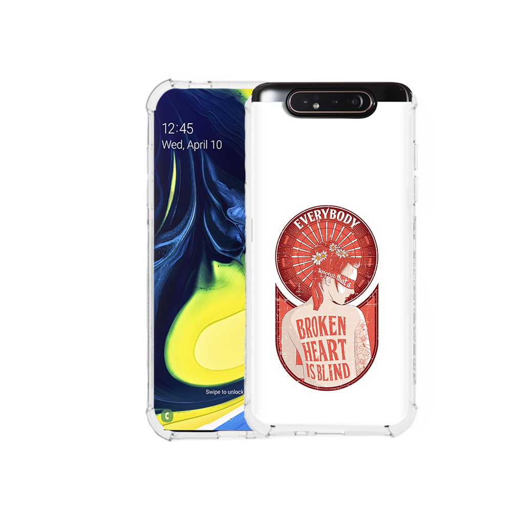 

Чехол MyPads Tocco для Samsung Galaxy A80 девушка разбитое сердце (PT128473.599.310), Прозрачный, Tocco