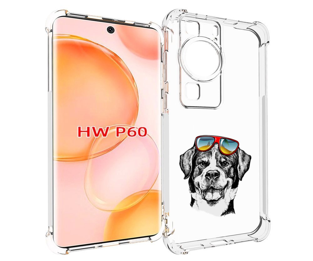 

Чехол MyPads счастливая собака для Huawei P60, Tocco