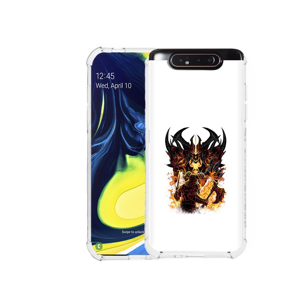 

Чехол MyPads Tocco для Samsung Galaxy A80 демон shadow fiend (PT128473.599.318), Прозрачный, Tocco