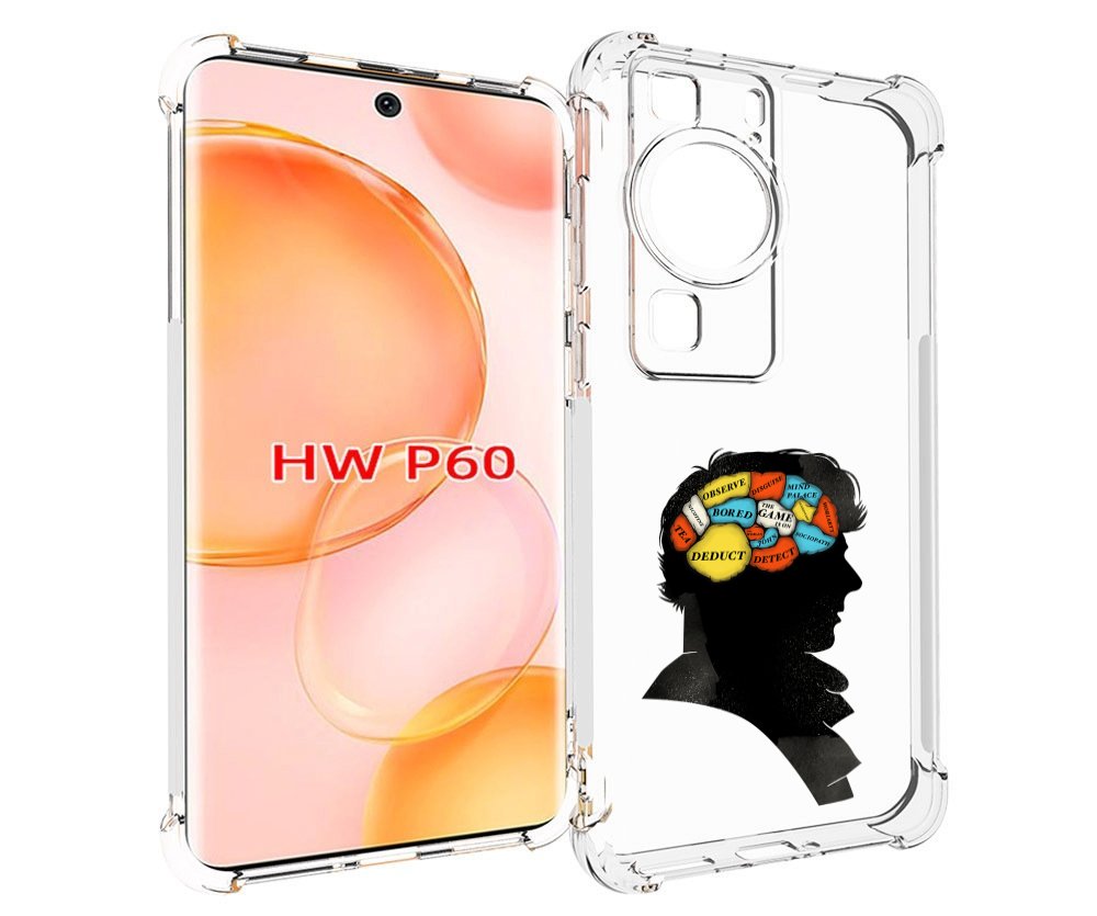 

Чехол MyPads темный рисунок для Huawei P60, Tocco