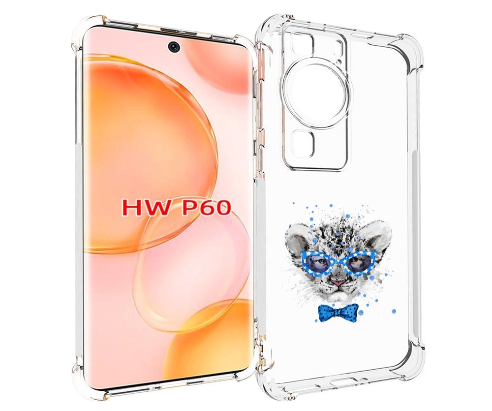 

Чехол MyPads тигренок с бабочкой для Huawei P60, Tocco