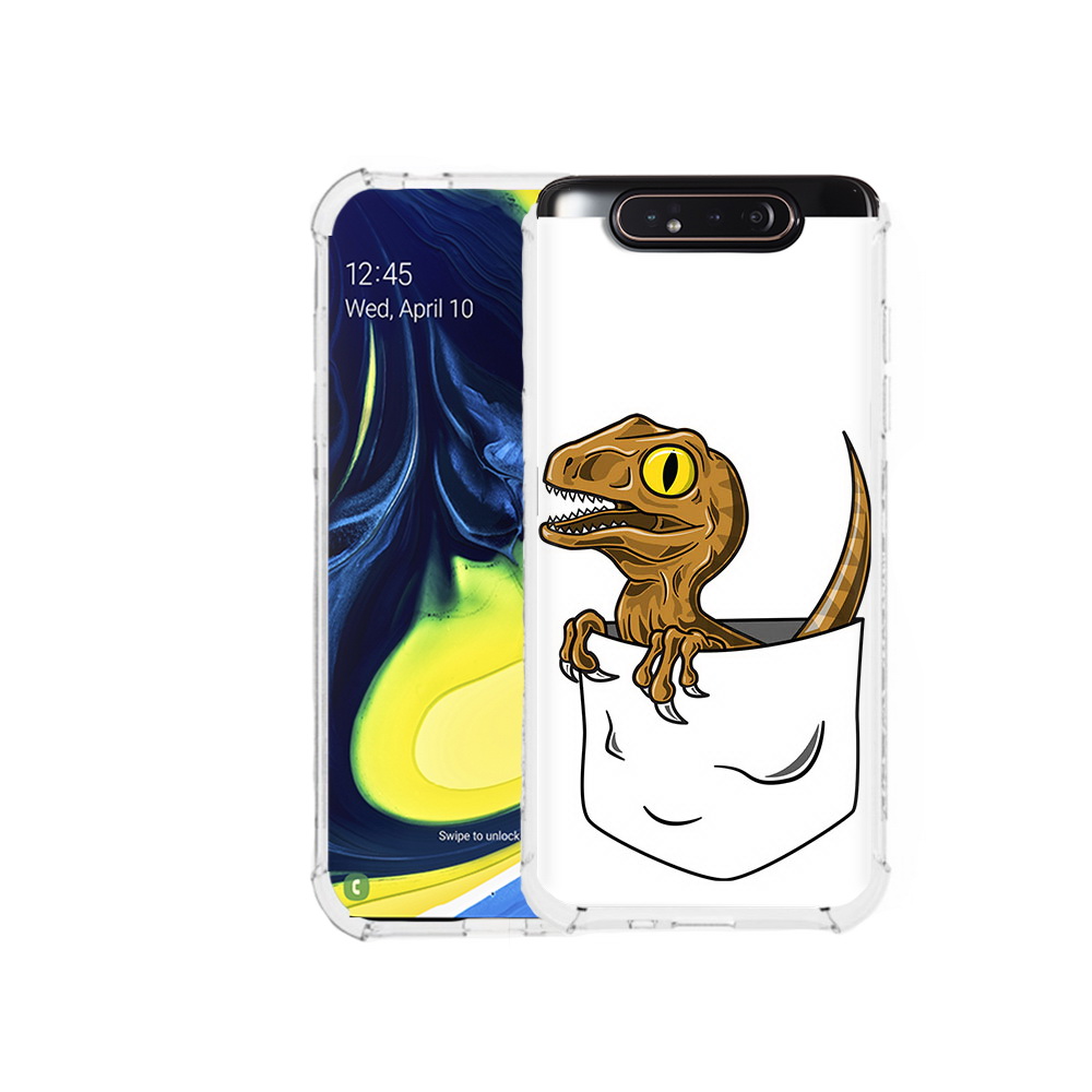 

Чехол MyPads Tocco для Samsung Galaxy A80 динозавр в кармане (PT128473.599.327), Прозрачный, Tocco