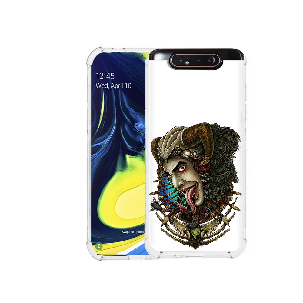 

Чехол MyPads Tocco для Samsung Galaxy A80 длинный язык (PT128473.599.330), Прозрачный, Tocco