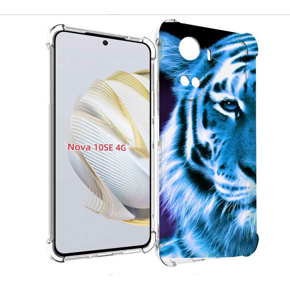 

Чехол MyPads Половина-тигра мужской для Huawei Nova 10 SE, Прозрачный, Tocco