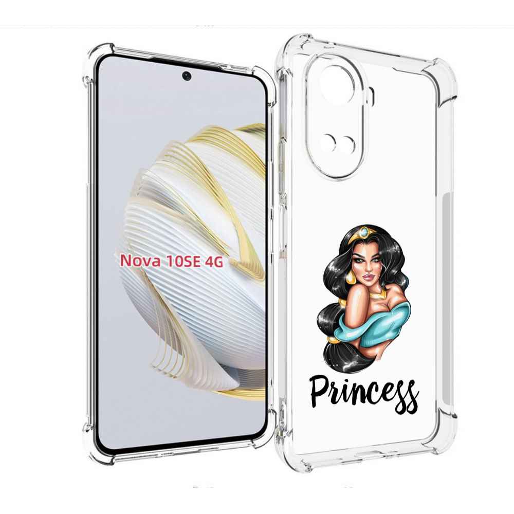 

Чехол MyPads Принцесса-Жасмин женский для Huawei Nova 10 SE, Прозрачный, Tocco