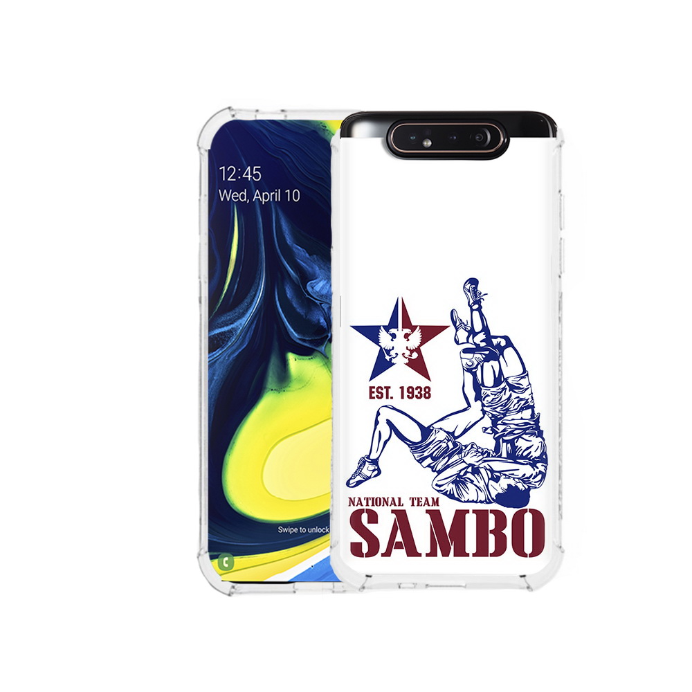 

Чехол MyPads Tocco для Samsung Galaxy A80 единоборства самбо (PT128473.599.344), Прозрачный, Tocco