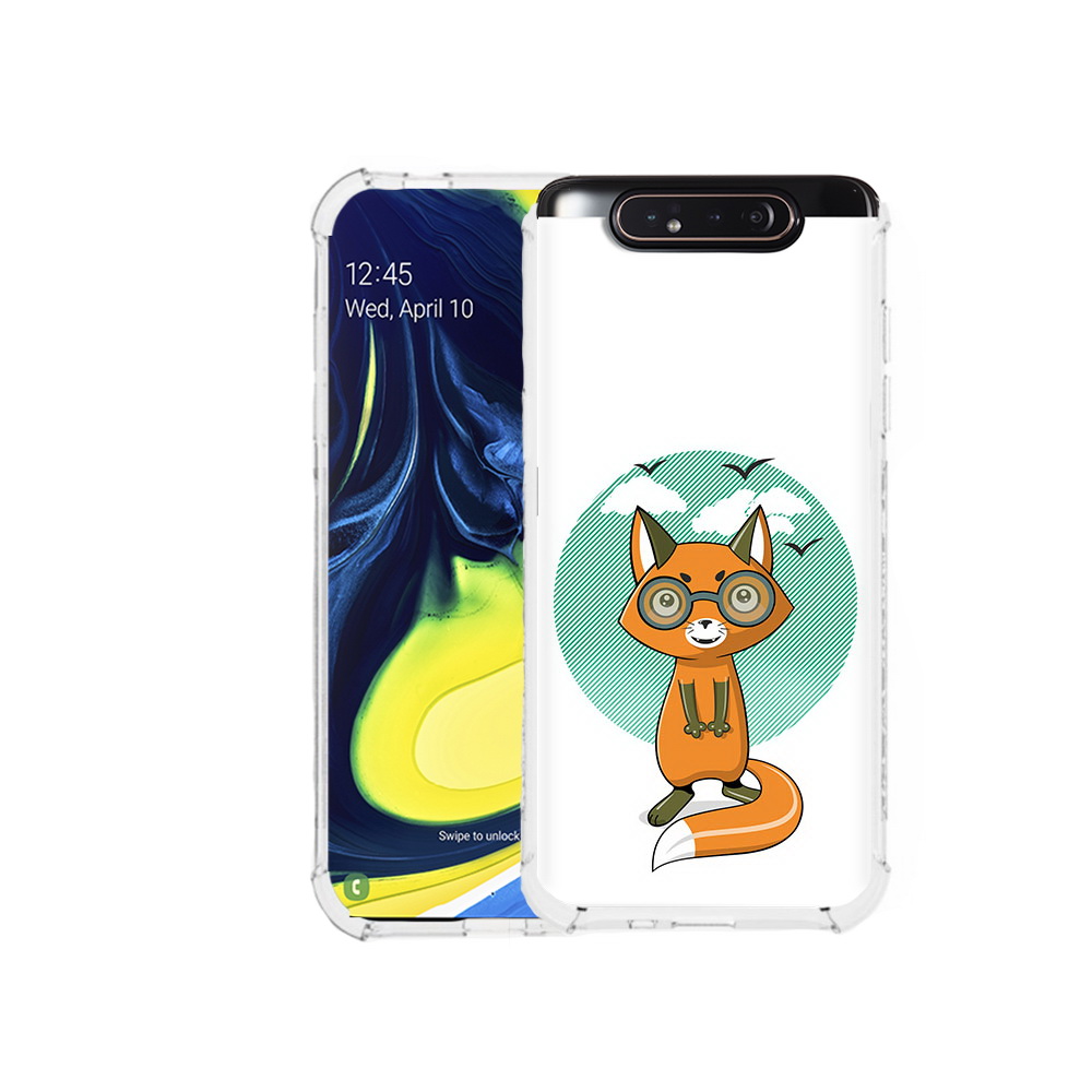 

Чехол MyPads Tocco для Samsung Galaxy A80 задумчивая лиса (PT128473.599.348), Прозрачный, Tocco