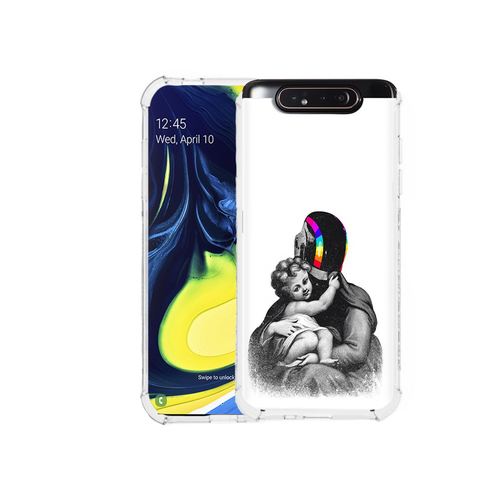 

Чехол MyPads Tocco для Samsung Galaxy A80 защитник в шлеме (PT128473.599.350), Прозрачный, Tocco