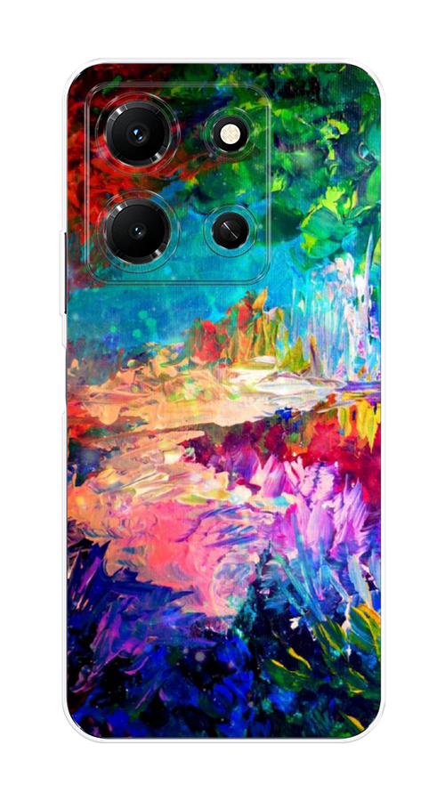 

Чехол на Infinix Note 30i "Лес-гуашь", Синий;розовый;зеленый, 3104350-4