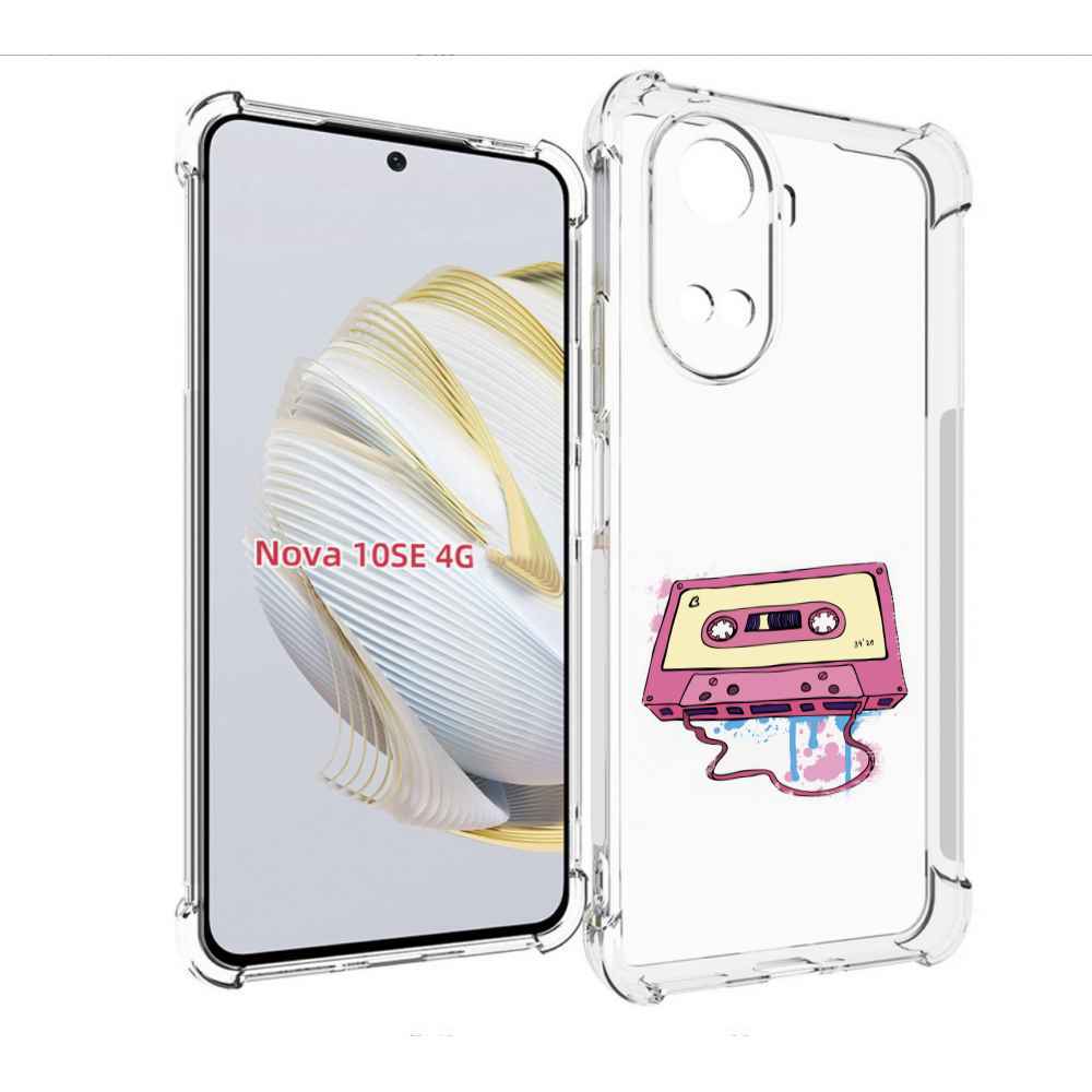 

Чехол MyPads Розовая кассета для Huawei Nova 10 SE, Прозрачный, Tocco