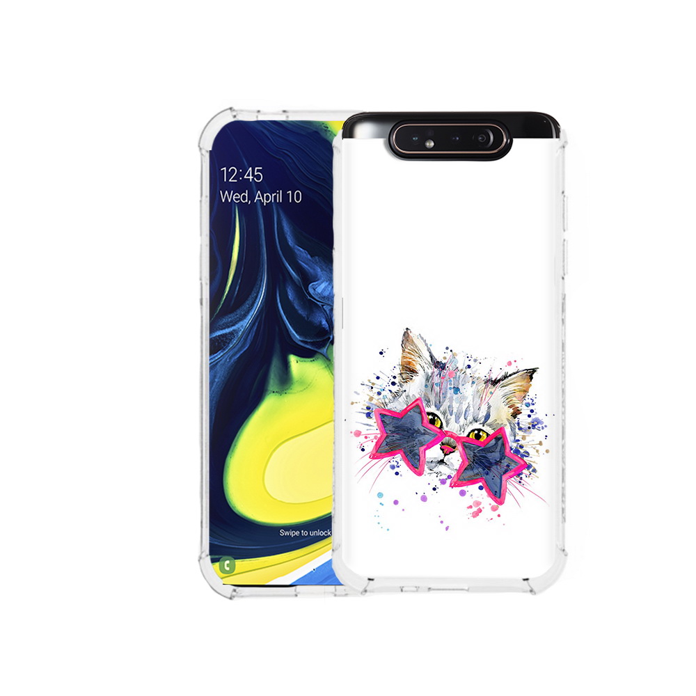 

Чехол MyPads Tocco для Samsung Galaxy A80 звездные очки (PT128473.599.353), Прозрачный, Tocco