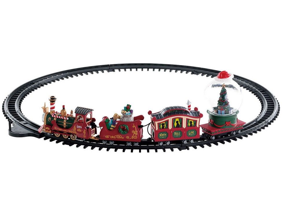 Новогодняя миниатюра Lemax Поезд с Северного полюса 74223-lemax 113x67x15 см