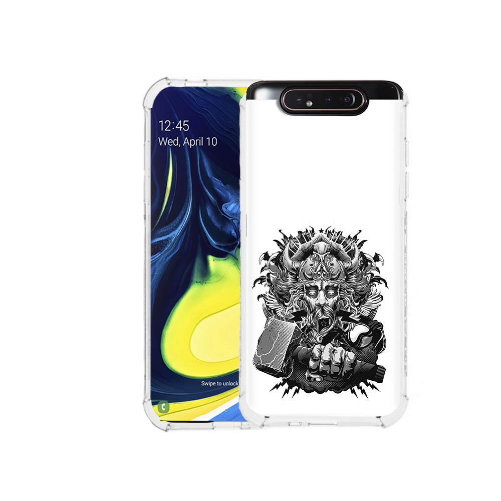 

Чехол MyPads Tocco для Samsung Galaxy A80 злой тор (PT128473.599.363), Прозрачный, Tocco