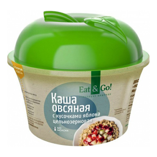 Каша Eat&Go овсяная с яблоком быстрого приготовления 150 г