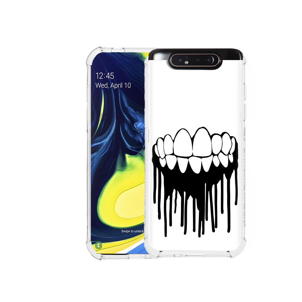 

Чехол MyPads Tocco для Samsung Galaxy A80 зубы (PT128473.599.372), Прозрачный, Tocco